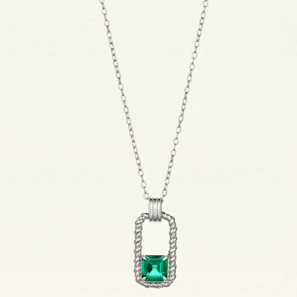 Dual Spark Zircon Pendant