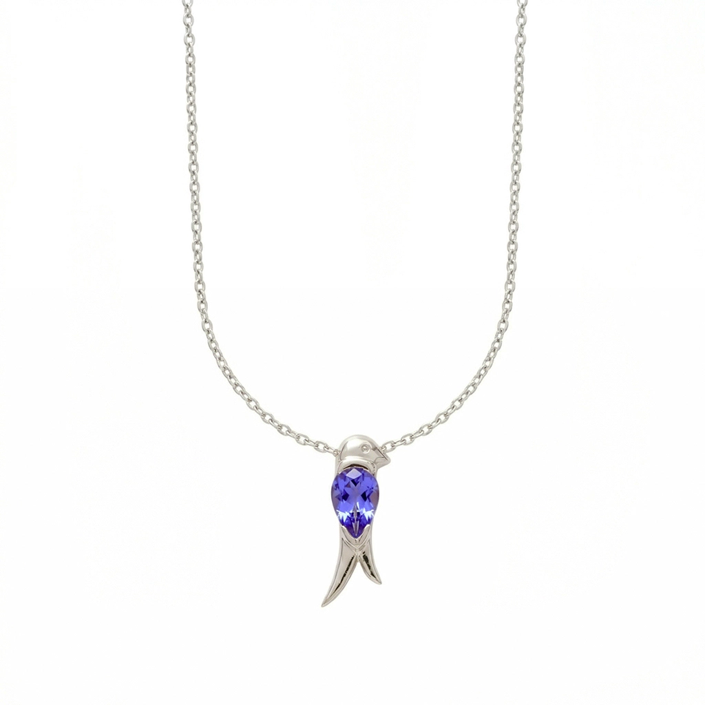 PP0023S Sapphire Flow Drop Pendant