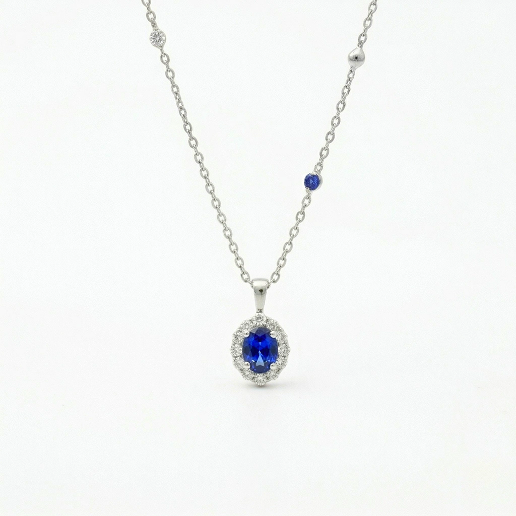 PP0026S Celestial Duo Sapphire Pendant
