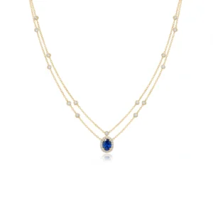 Ocean Flame Oval Spinel Pendant