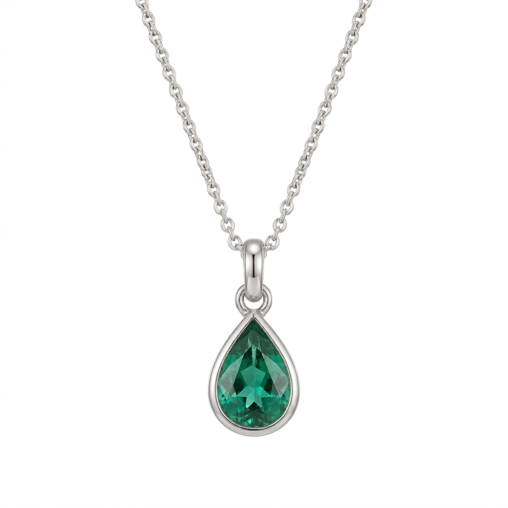 PP0036S Forest Tear Zircon Pendant