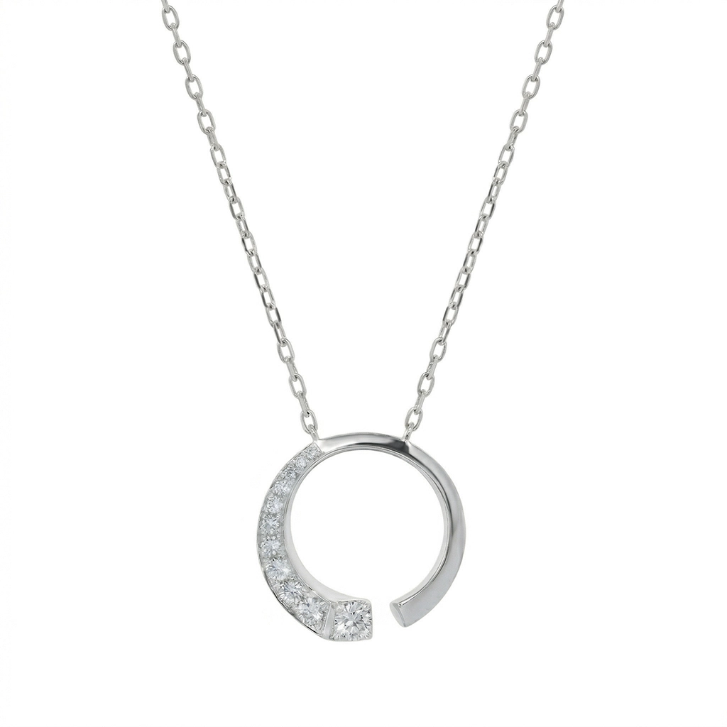 PP0045S Diamond Illusion Sapphire Pendant