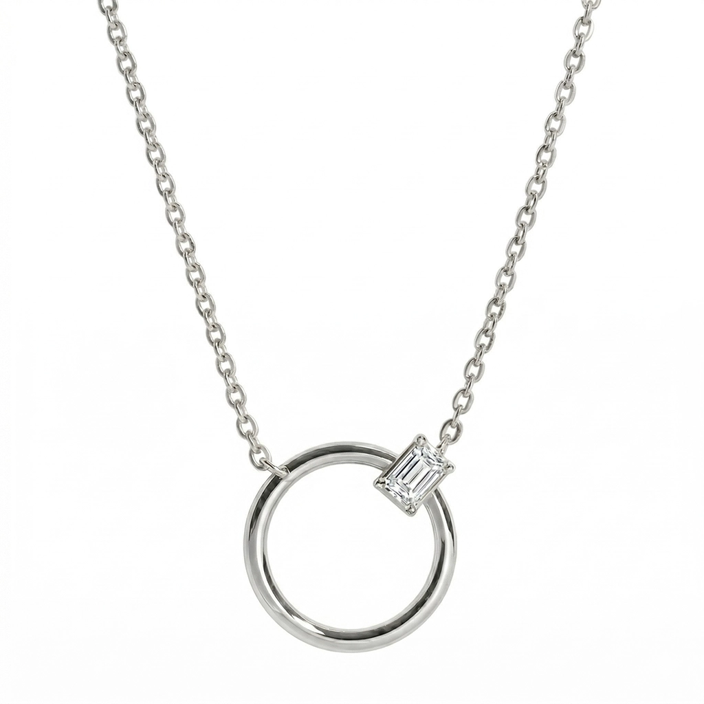 PP0046S Linear Elegance Sapphire Pendant
