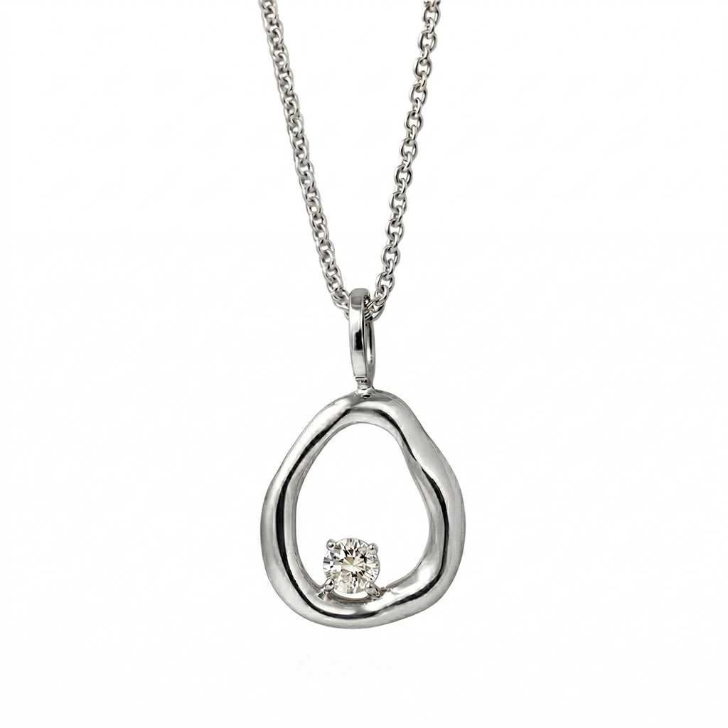 PP0049S Snow Spark Sapphire Pendant