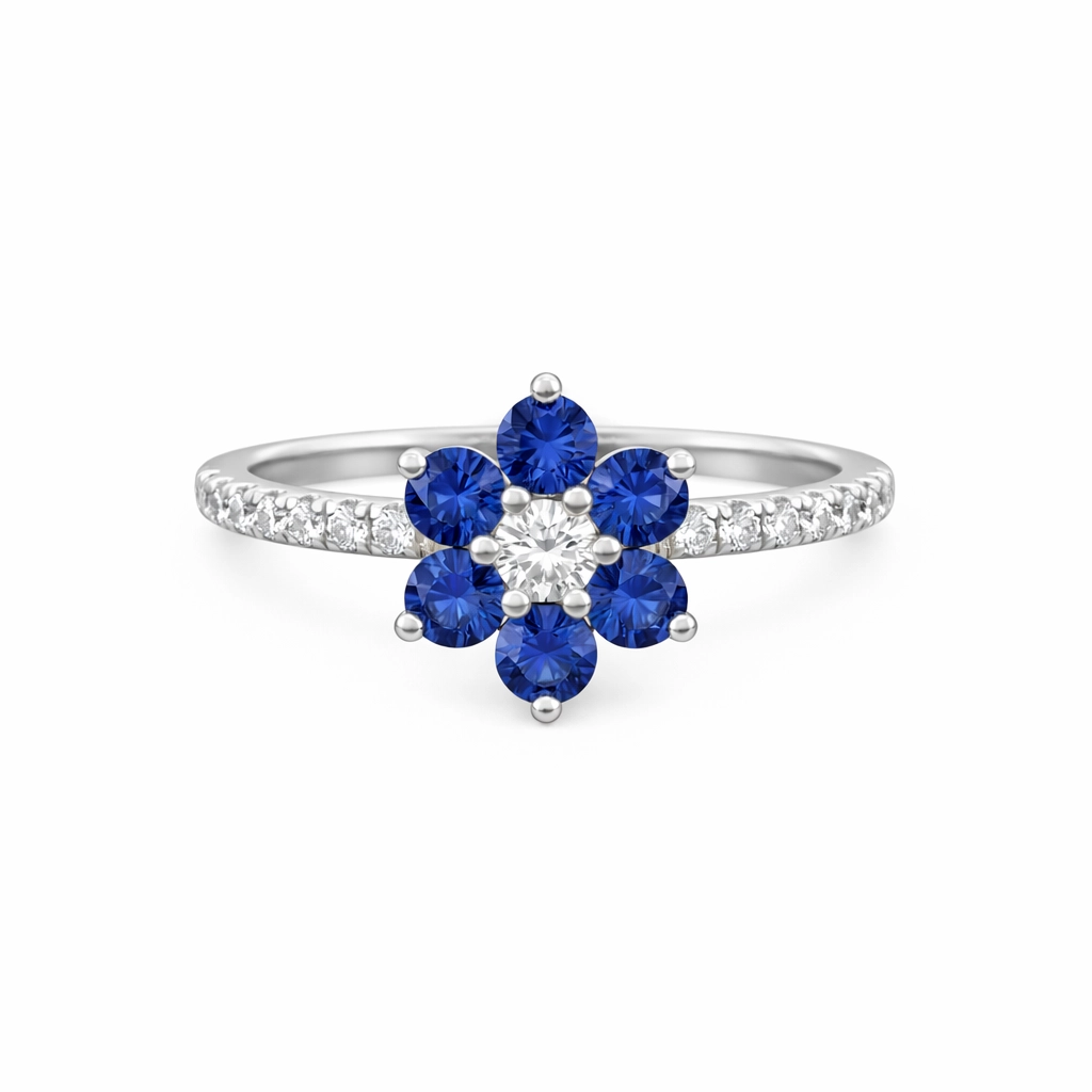 Sky Glow Sapphire Ring