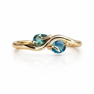 Dual Tone Zircon Ring