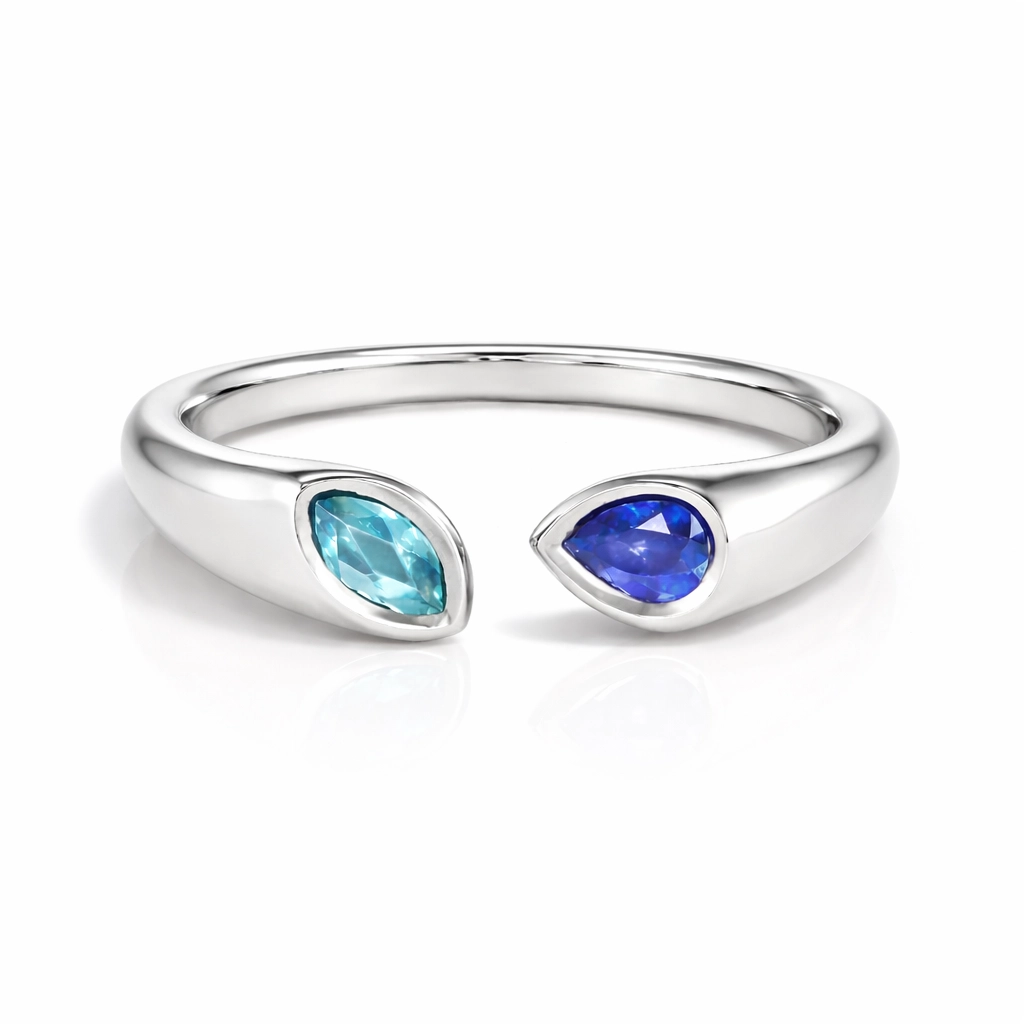 Royal Twin Sapphire Ring