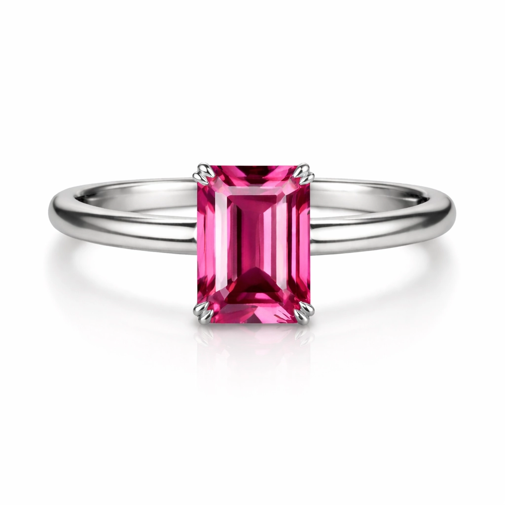 PR027S Pink Aura Sapphire Ring