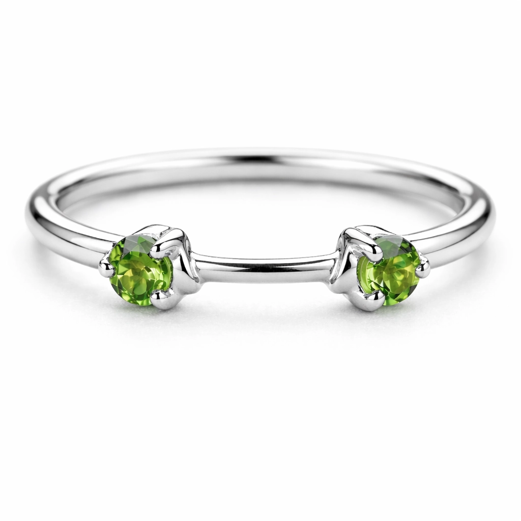 PR042S Forest Glow Zircon Ring