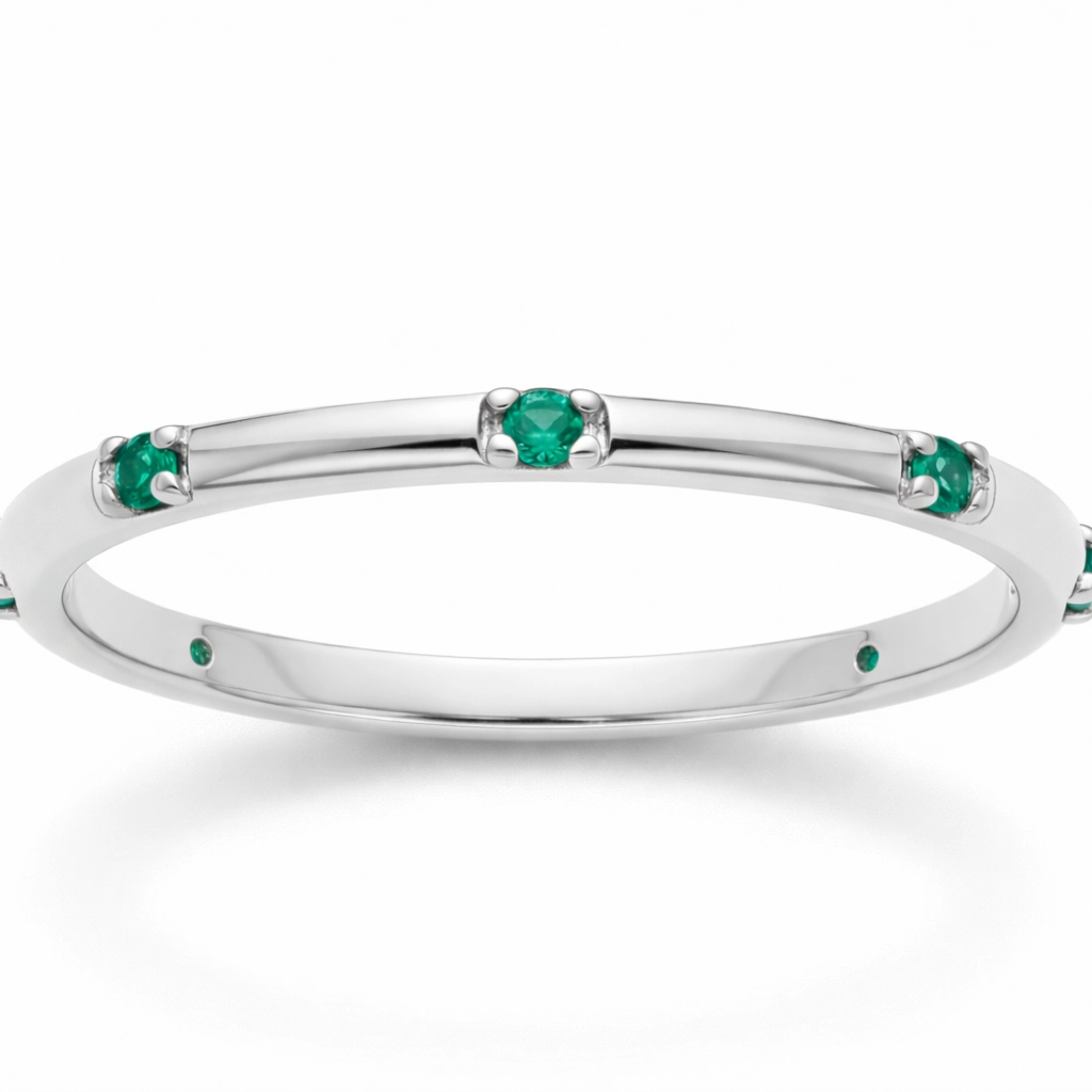 PR044S Nature Spark Zircon Ring