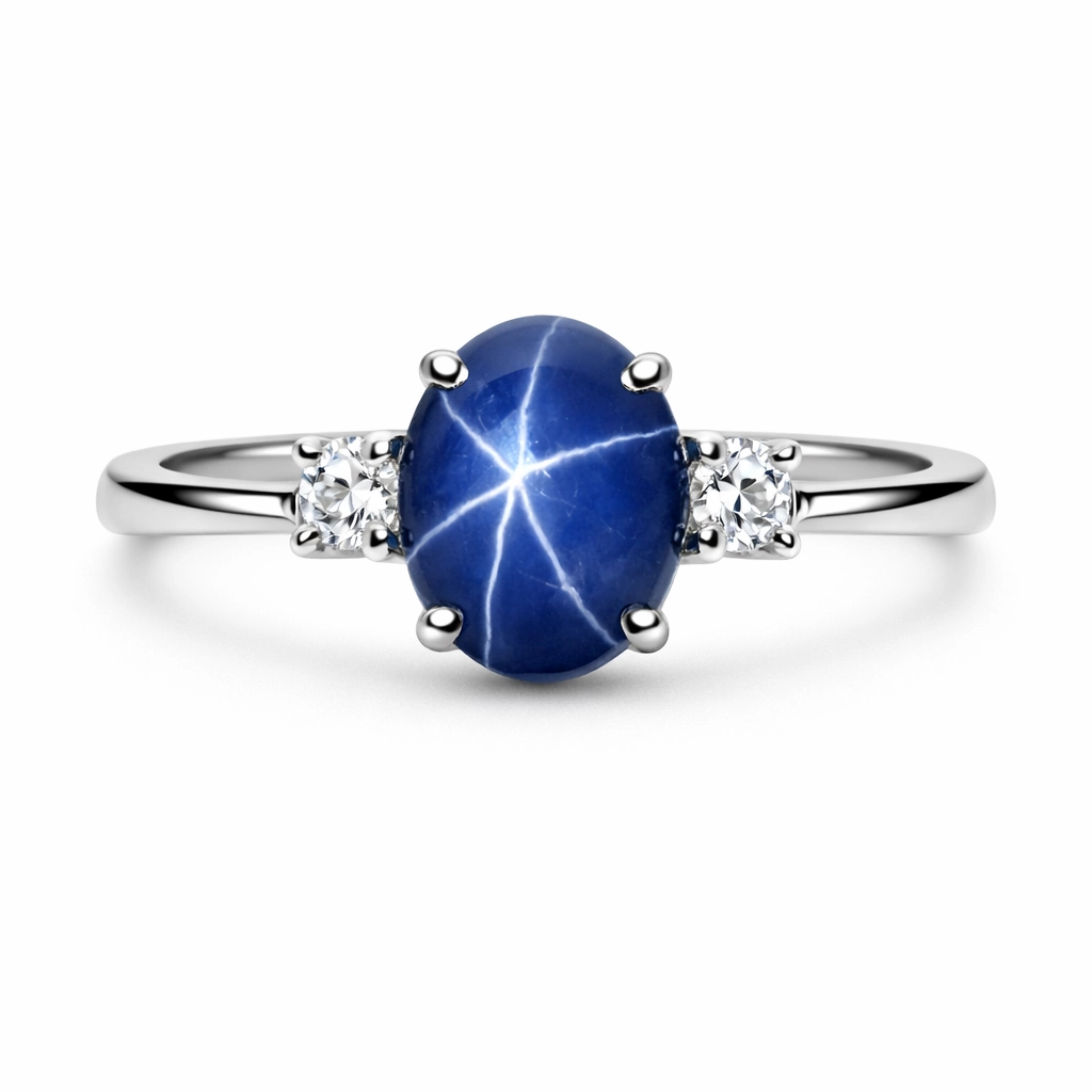 PR050S Celestial Star Sapphire Ring